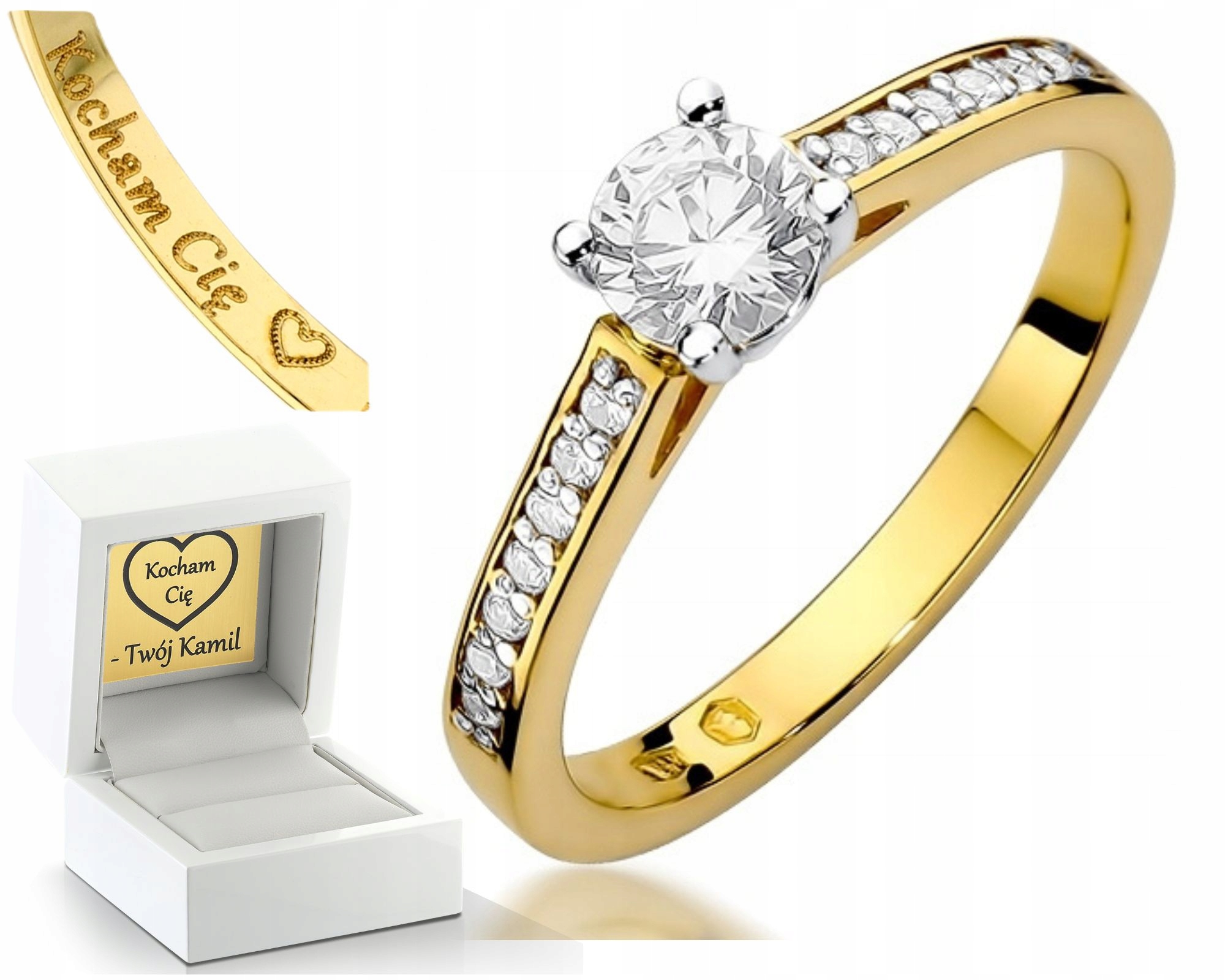 Zlatý Prstýnek S Brilianty