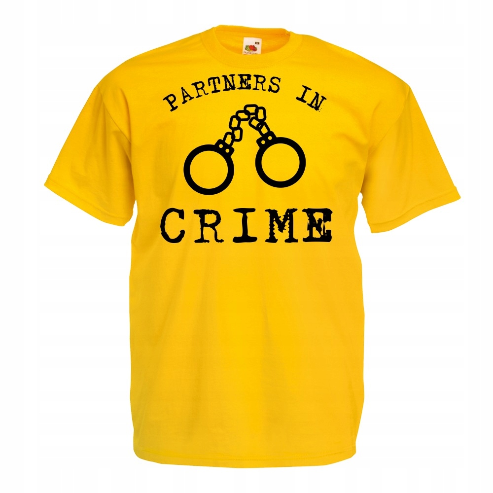 

Koszulka partners in crime prezent XL żółta