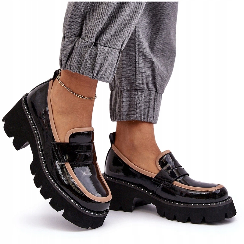 Dámské Kožené Mokasíny D&a MR870-32 Černé 40