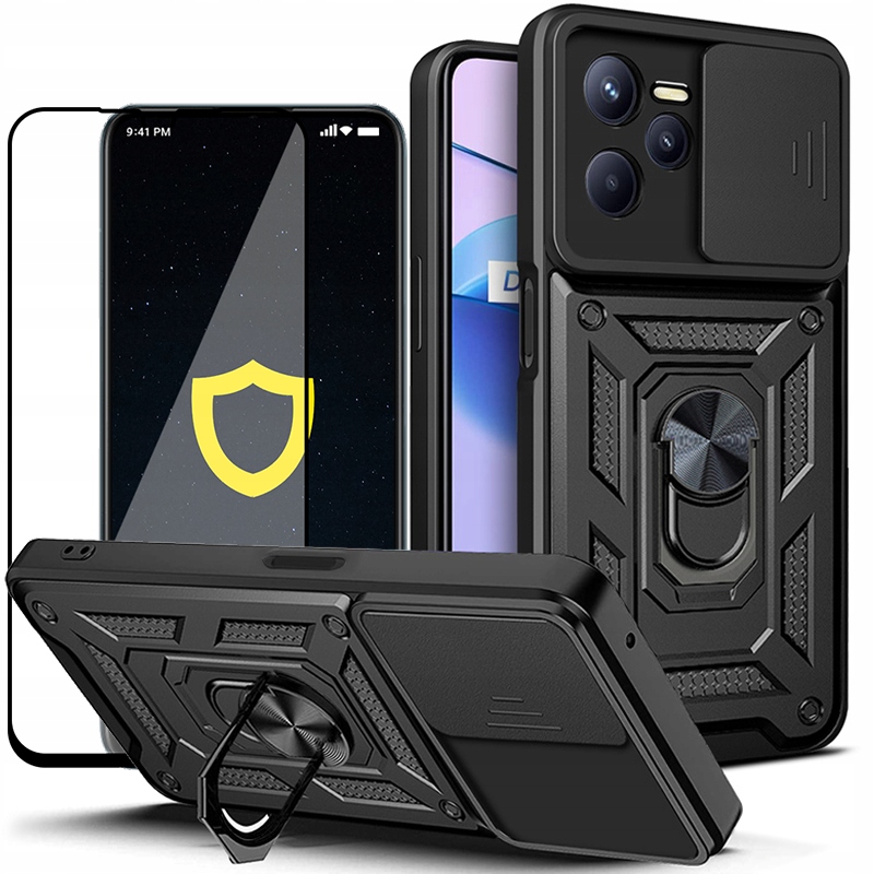 

Etui Pancerne Case Camring Do Realme C35 Szkło