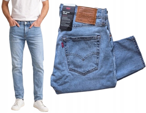 pánské džínové kalhoty Levi's 512 Slim Taper W32 L34 32x34 Premium, světlé
