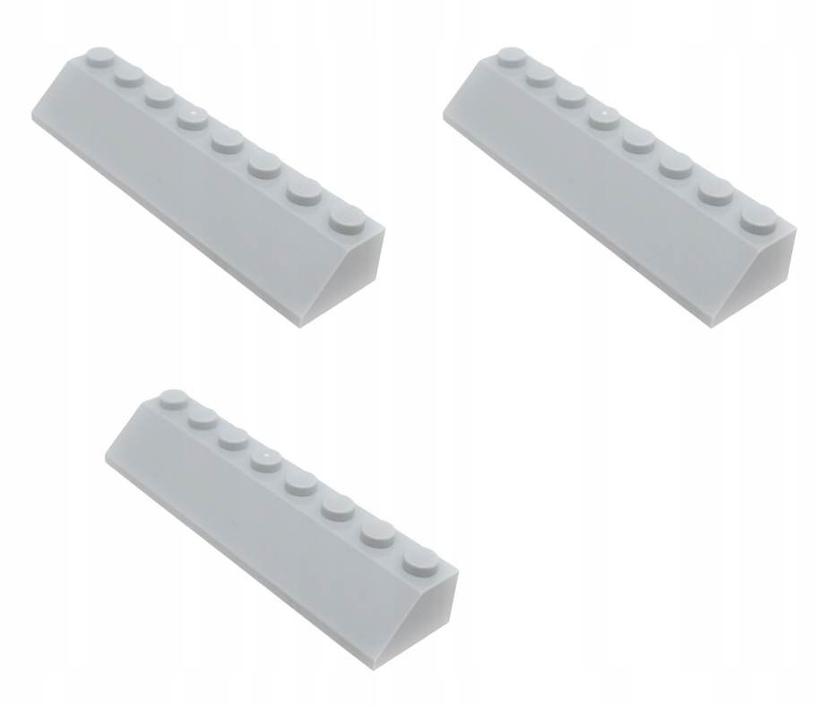 

Lego Skos dach 2x8 Jasny Szary 4509914 4445 3szt