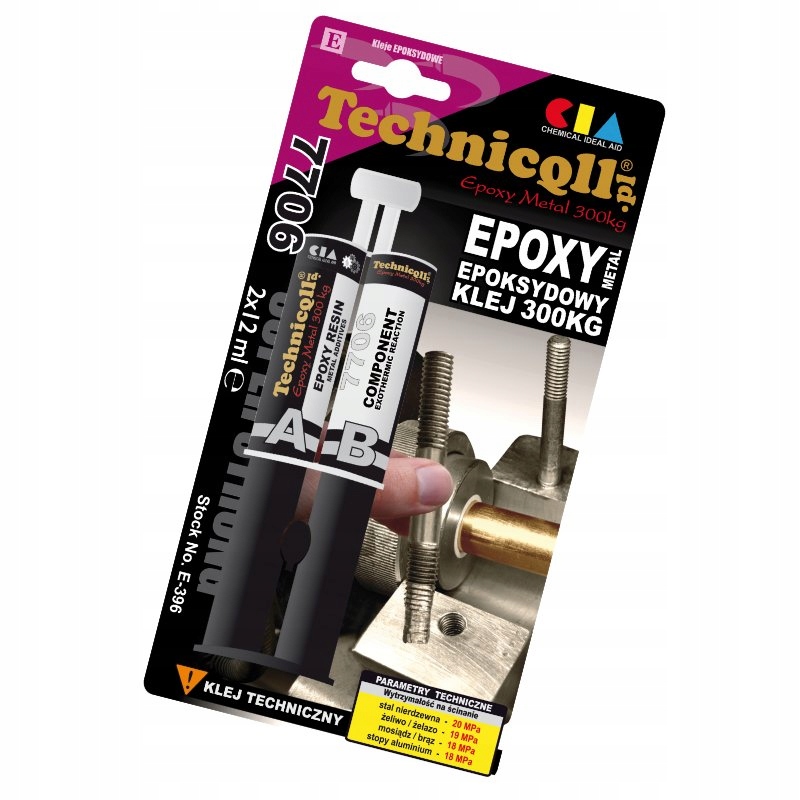 TECHNICQLL KLEJ METALOWY EPOKSYDOWY 300K 2X12ML