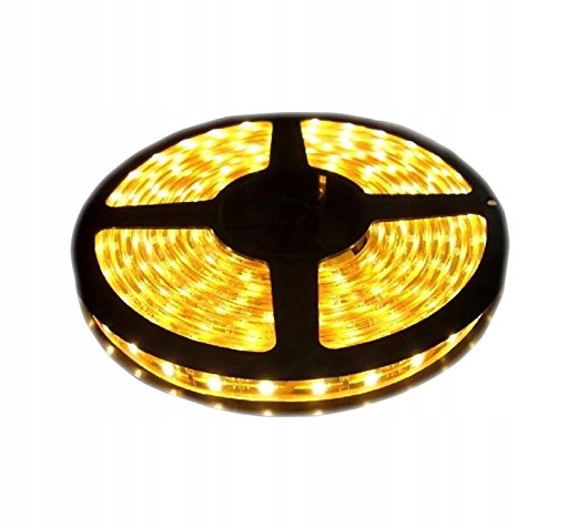 

Taśma Led Żółta 4.8W 300 IP63 12V Wodoodporna 5M