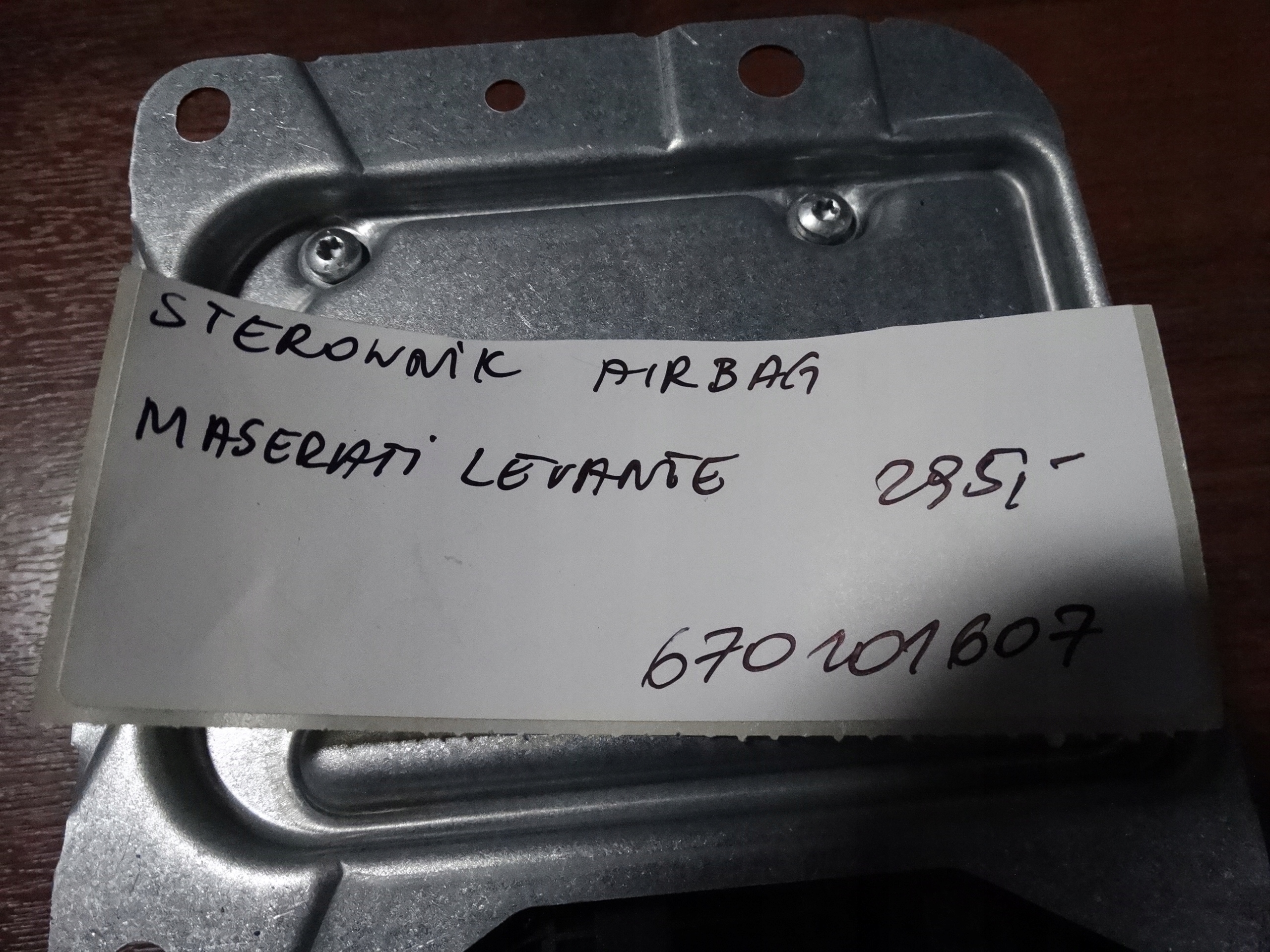 IDEALNY control unit airbag MASERATI LEVANTE 1 9
