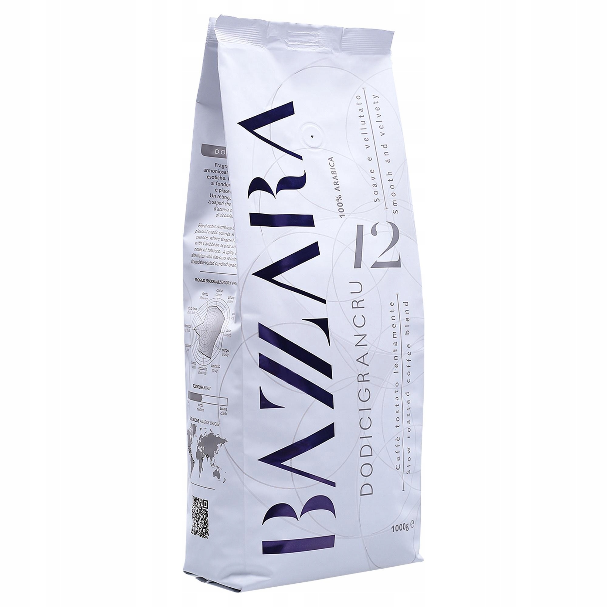 Kawa ziarnista Bazzara Dodicigrancru 1000g Arabika