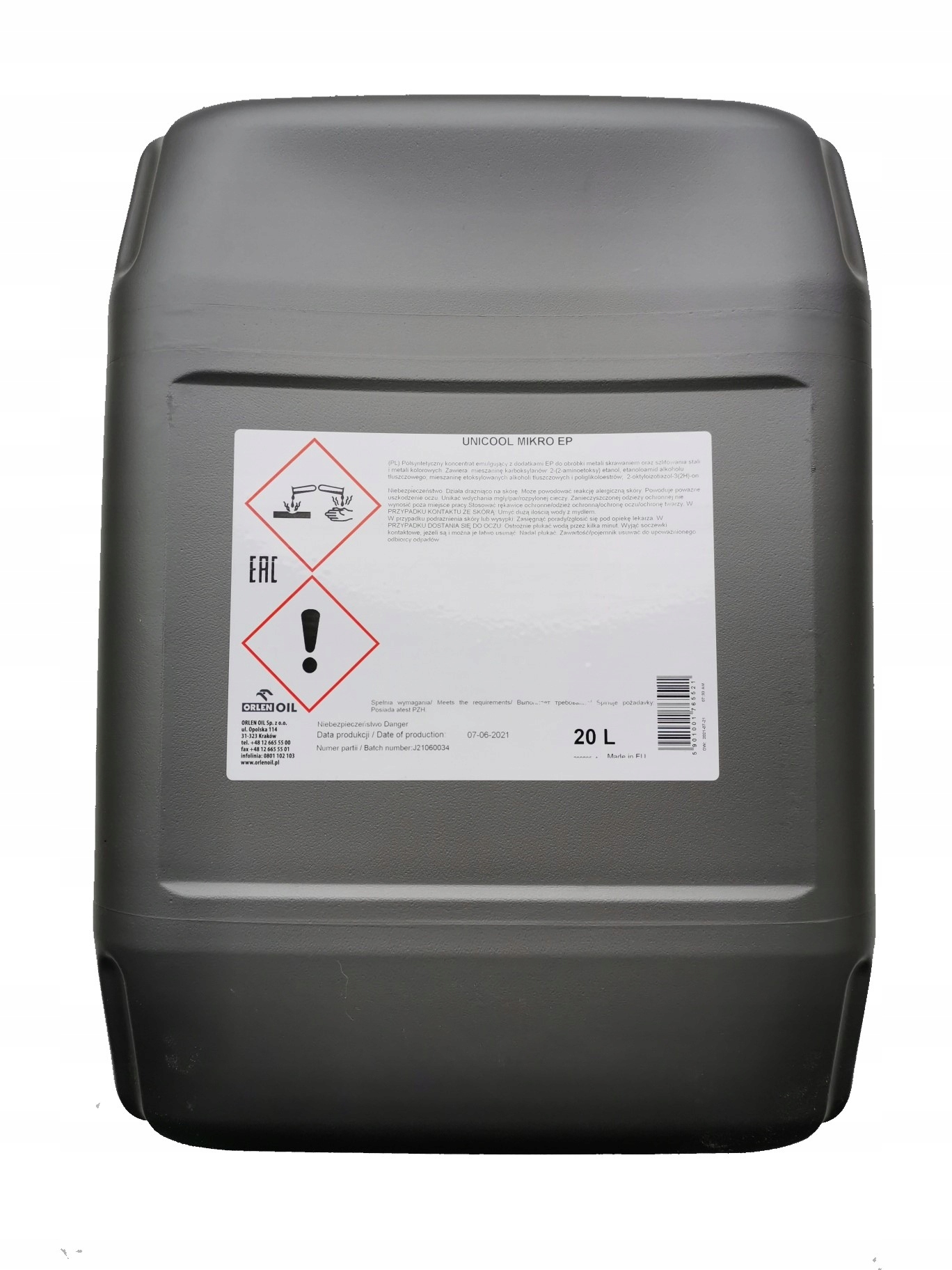 ЭМУЛЬСИЯ ORLEN OIL UNICOOL EP 20L