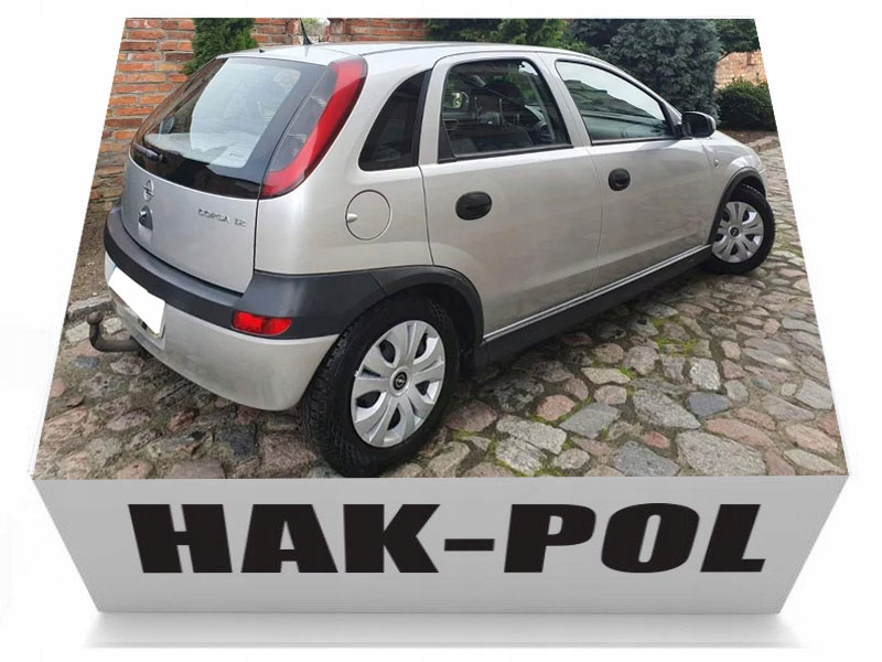 

Kompletny Hak Holowniczy+wiązka Opel Corsa C 2000+