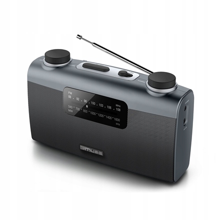 Radio przenośne Muse M-058R, wejście Aux, czarne