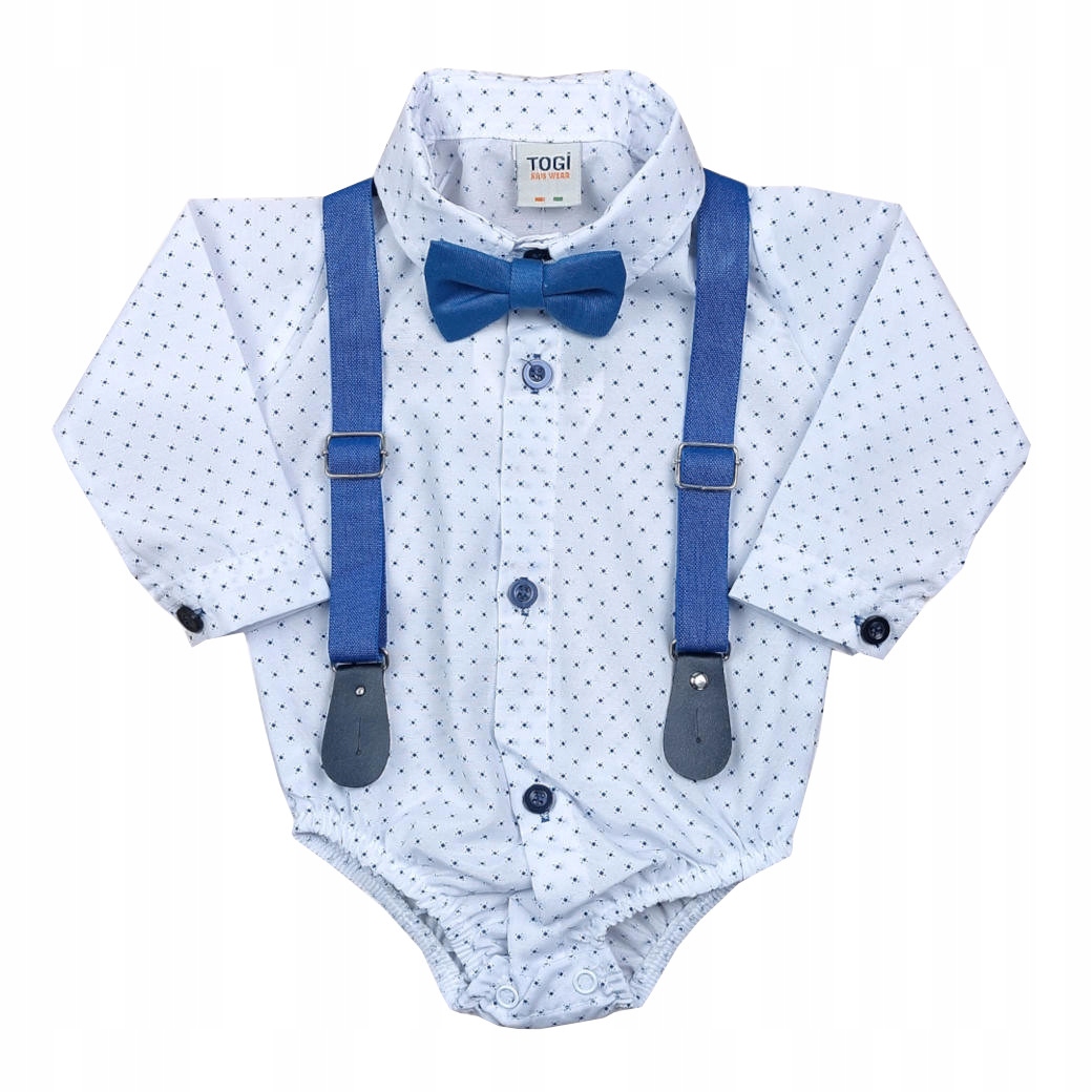 KOMPLET ELEGANCKI WIZYTOWY Z MUCHĄ DLA CHŁOPCA 68 Marka Inna marka