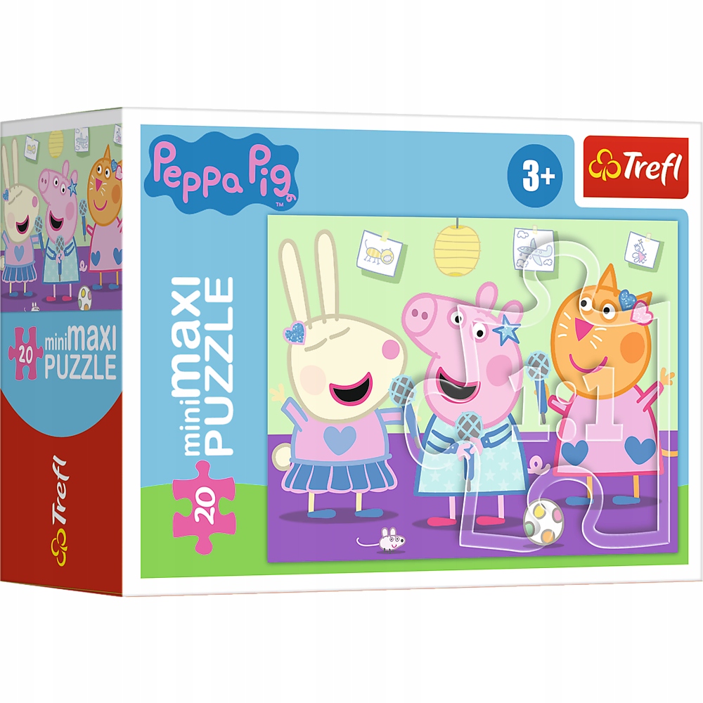 Puzzle 20 el MiniMaxi ŚWINKA PEPPA Trefl 21126