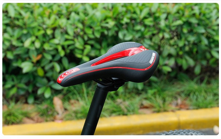 SPORTOWE SIODEŁKO SIODŁO ROWEROWE Z OTWOREM LIETU MTB WYGODNE NA ROWER S1 Model S1