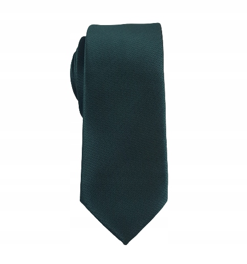 

Elegancki krawat butelkowa zieleń ciemna 6cm wąski