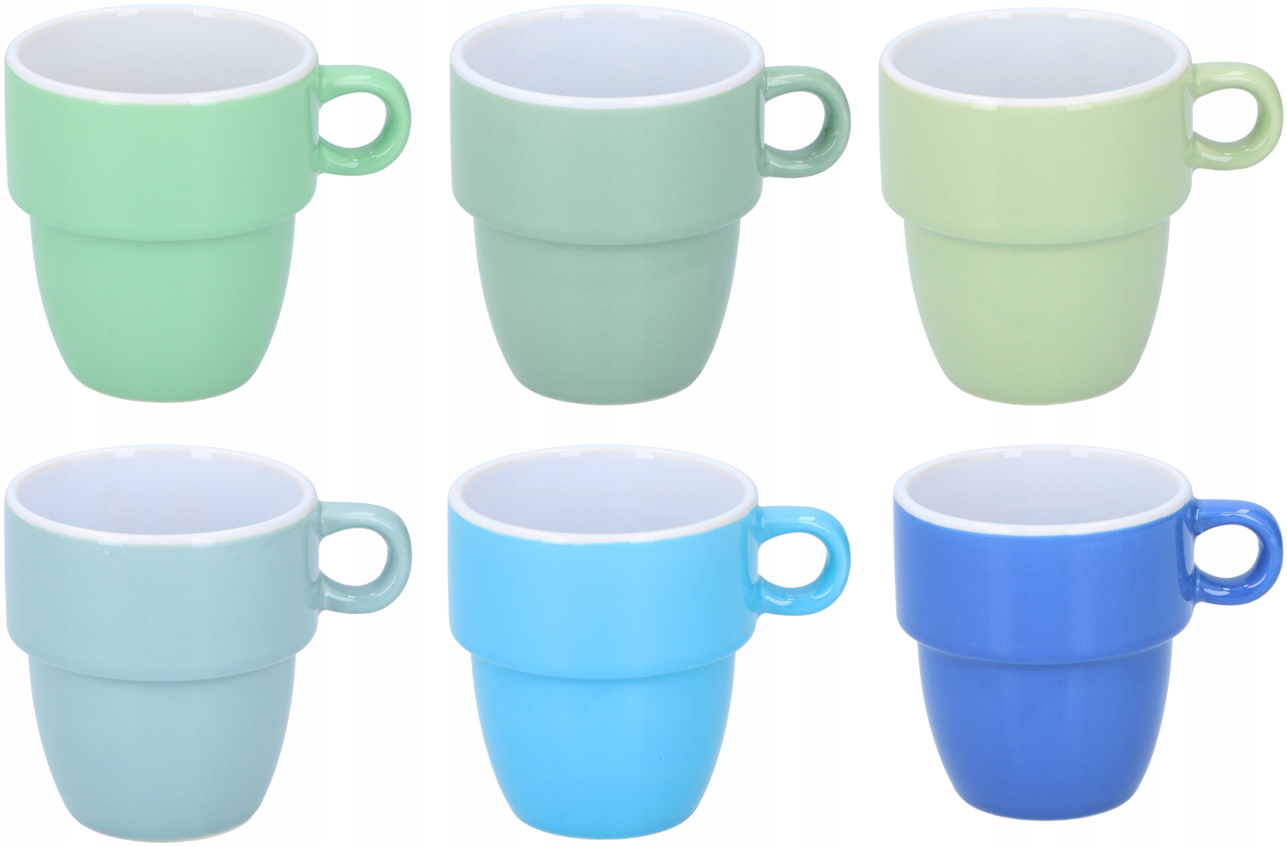 

Kubek ceramiczny, 200ml, 6 sztuk, Ombre