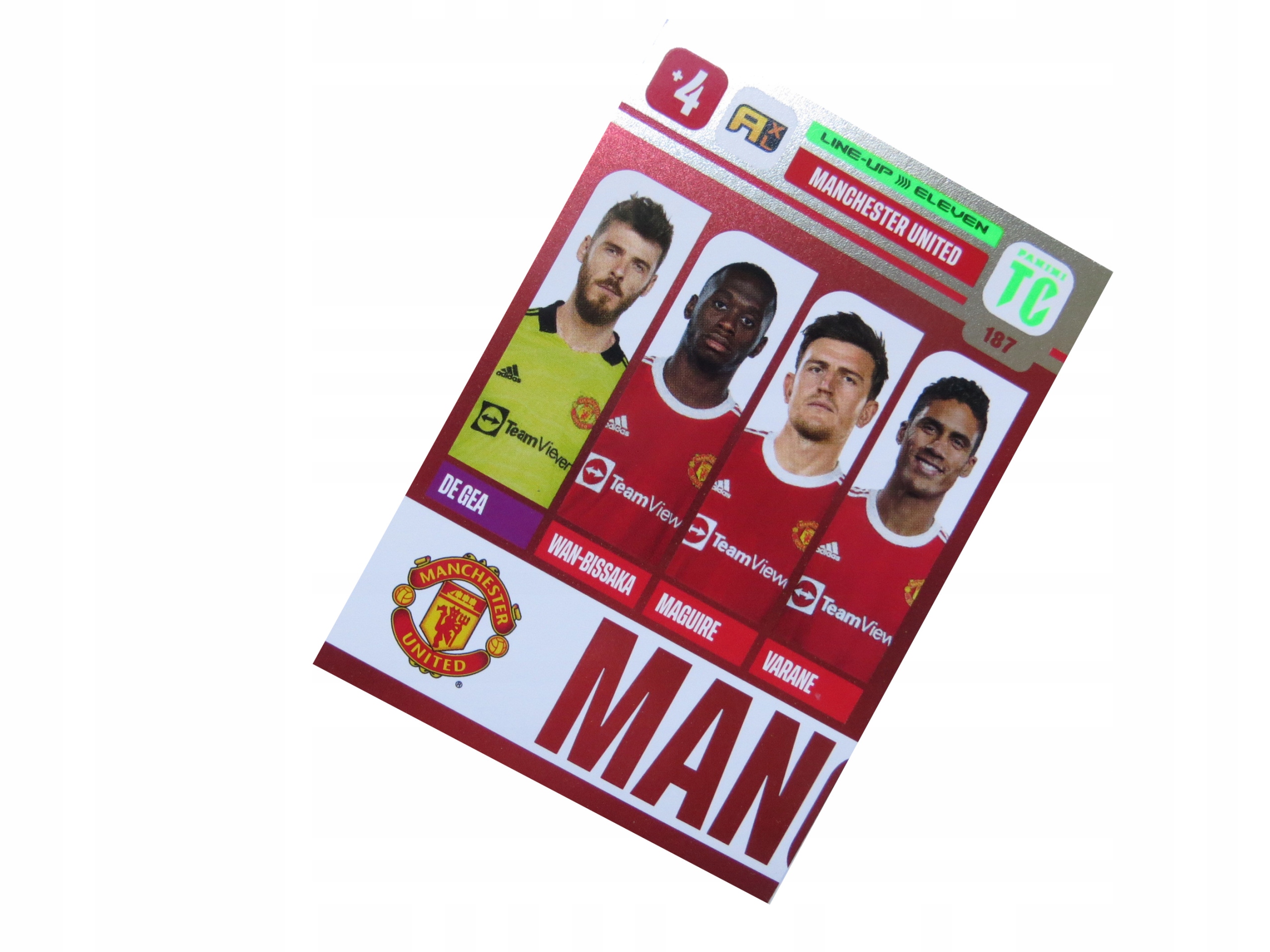 Panini Top Class 2022 Line-up Eleven Manchester United 187 De Gea Varane