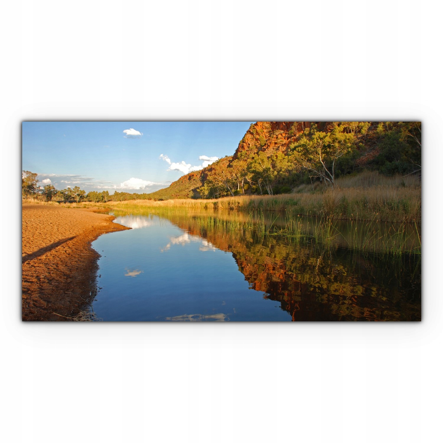 

Canvas płótno do sypialni 120x60 Rzeka Góry Drzewa