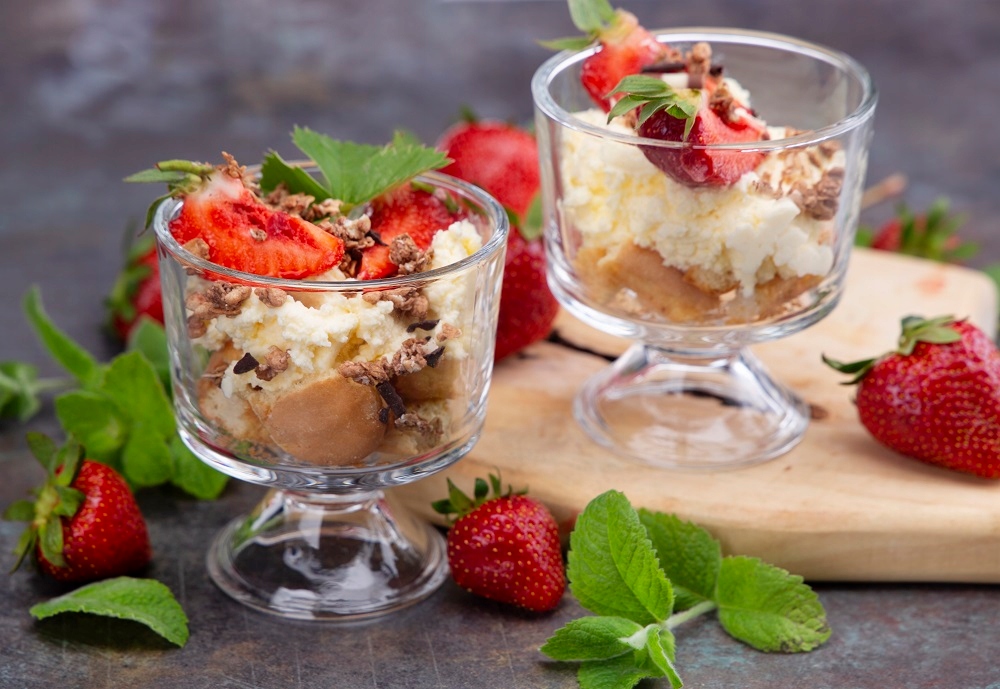 12x PUCHARKI DO DESERÓW LODÓW 280ml SZKLANE PUCHAREK NA LODY KOMPLET Marka inna