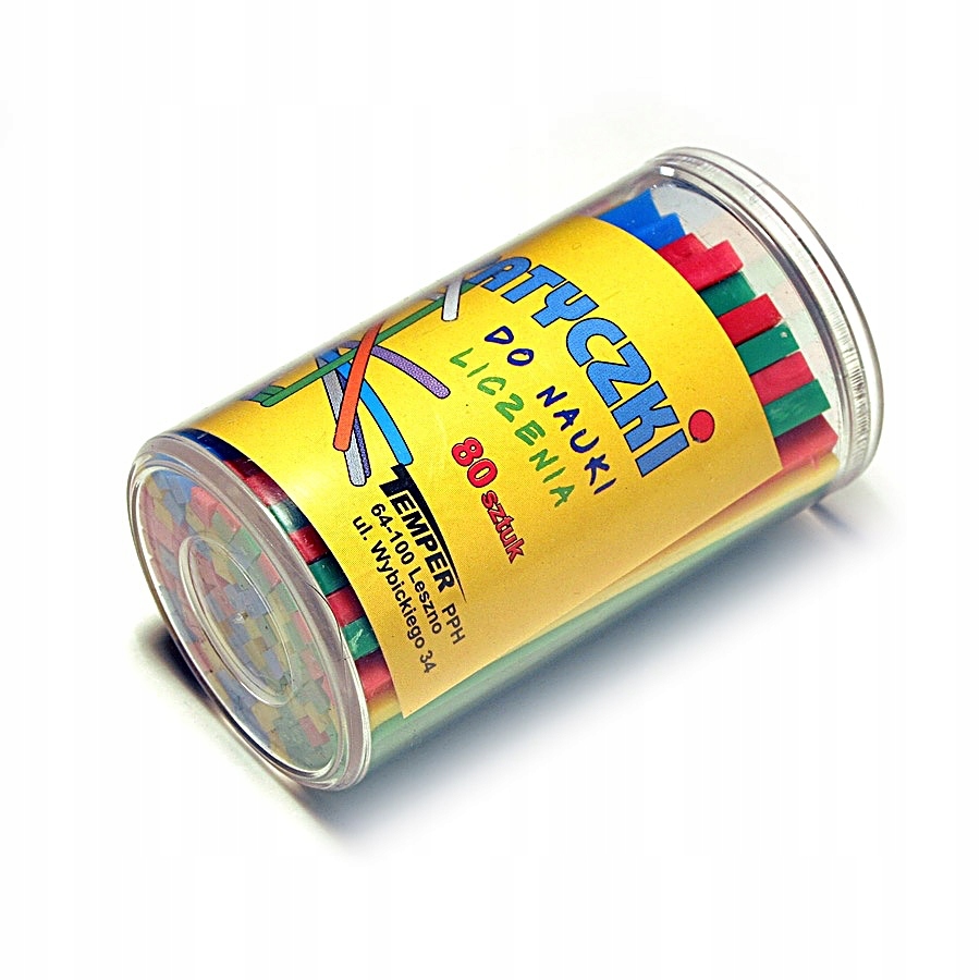 

Patyczki szkolne do nauki liczenia w etui 80 szt