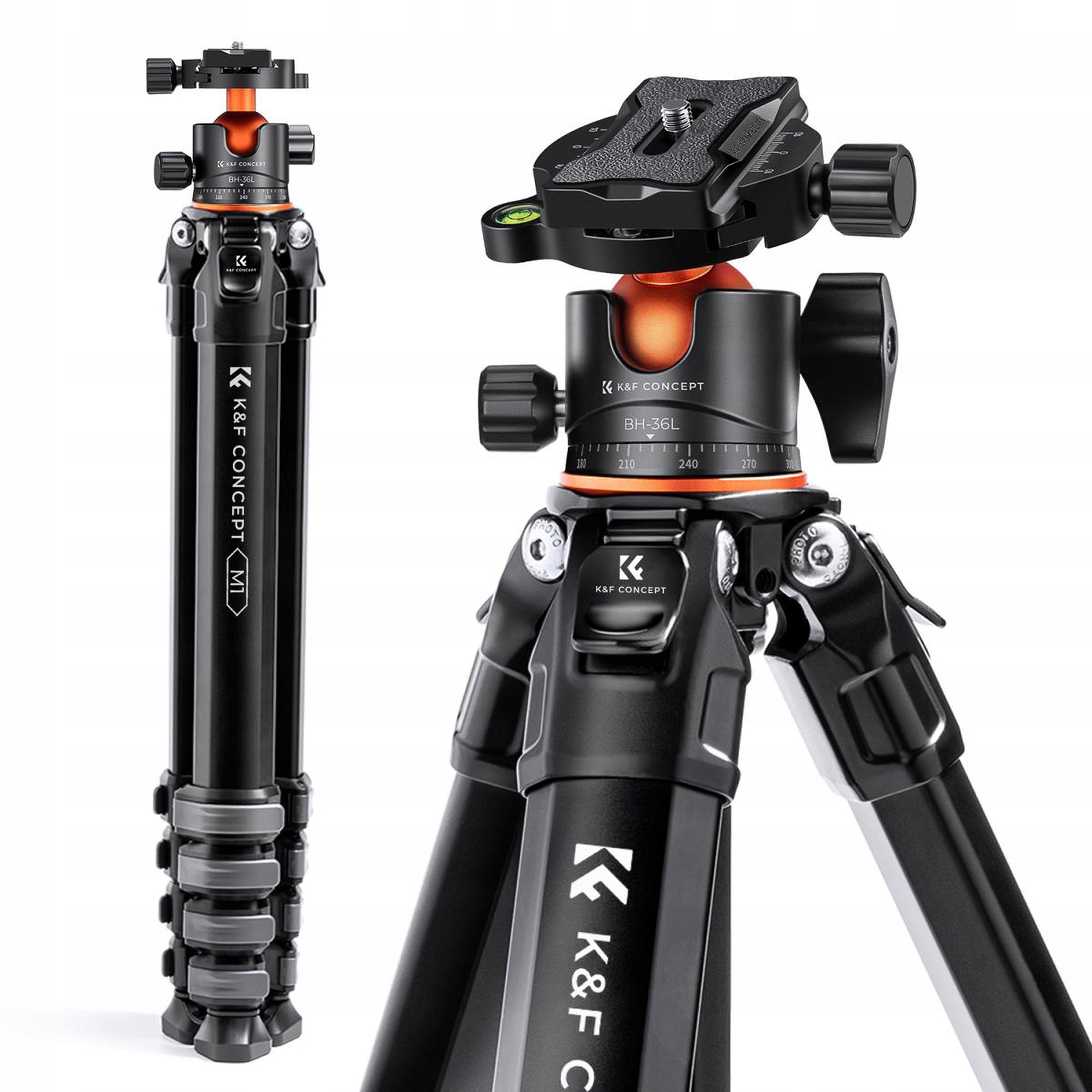 K&f Concept Tripod Stativ Traveller M1 s kulovou hlavou BH-36L Odolný