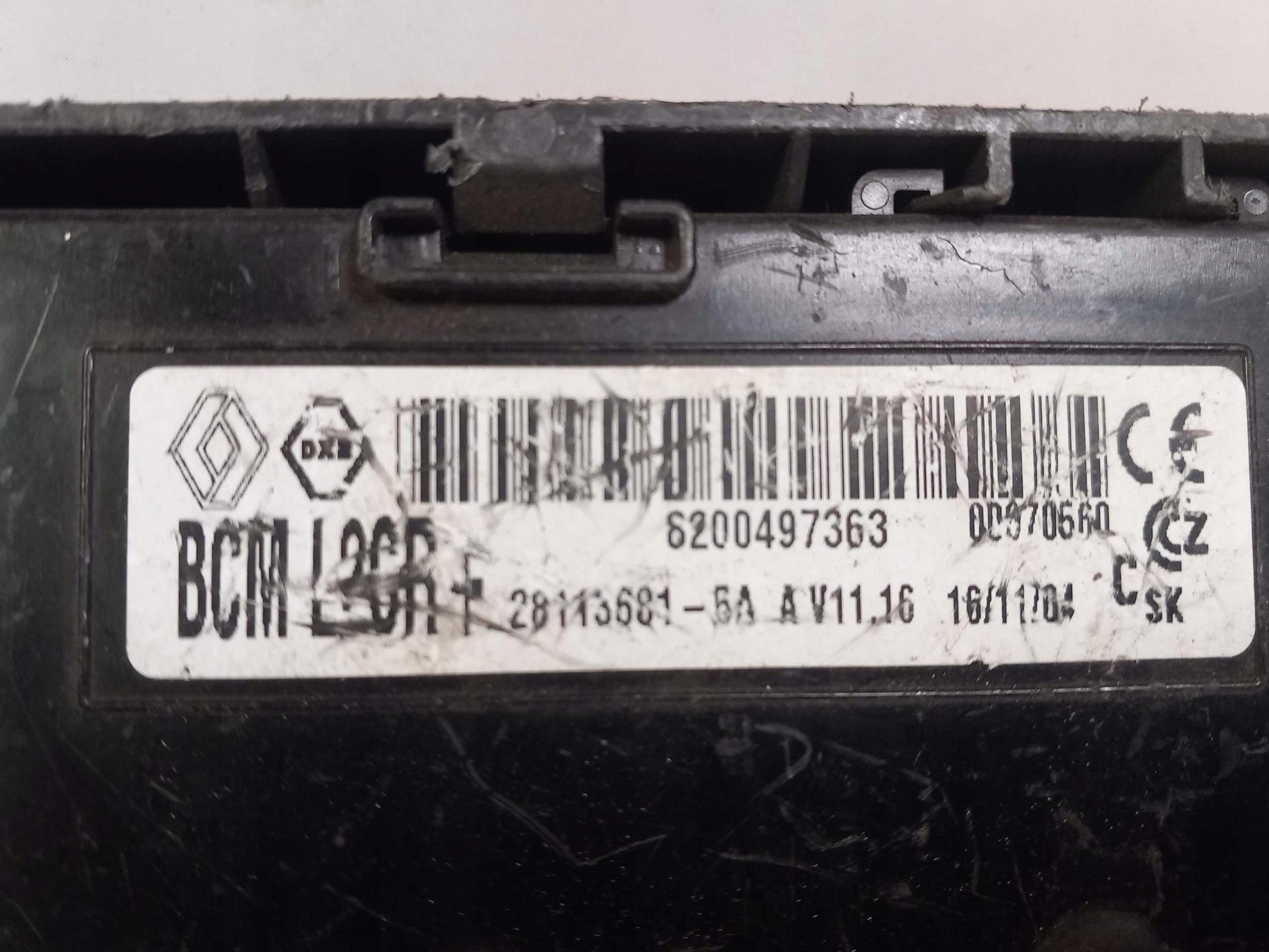 control unit module BCM L2CR+ RENAULT MODUS 1.5 DCI 8200497363 04-12