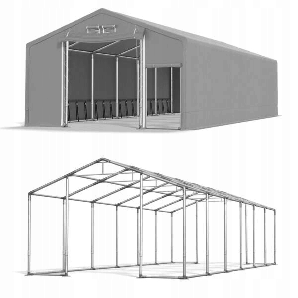 6x12 [2,5m] Namiot Budowlany Magazynowy DAS 600 W