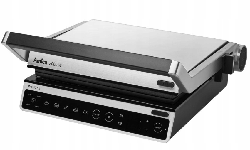 Elektrický gril Amica Gk 5011 ProfiGrill 2000W, kontaktní, skládací
