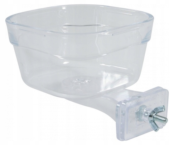 Levně Pevné krmítko pro upevnění do klece pro ptáky a papoušky Zolux Velikost L