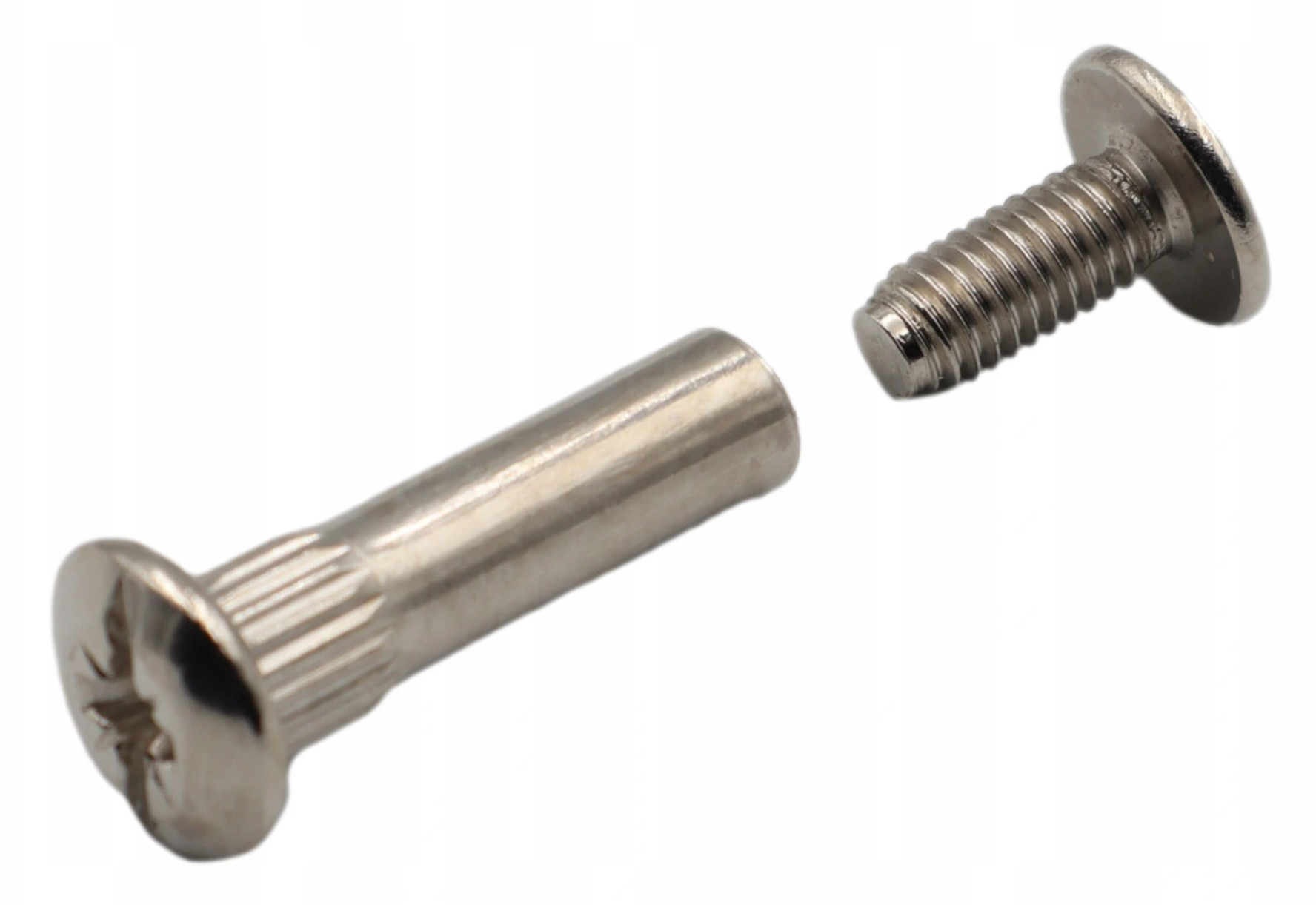 

20x Złącze meblowe śrubowe fi 5 mm M4x30-40 mm