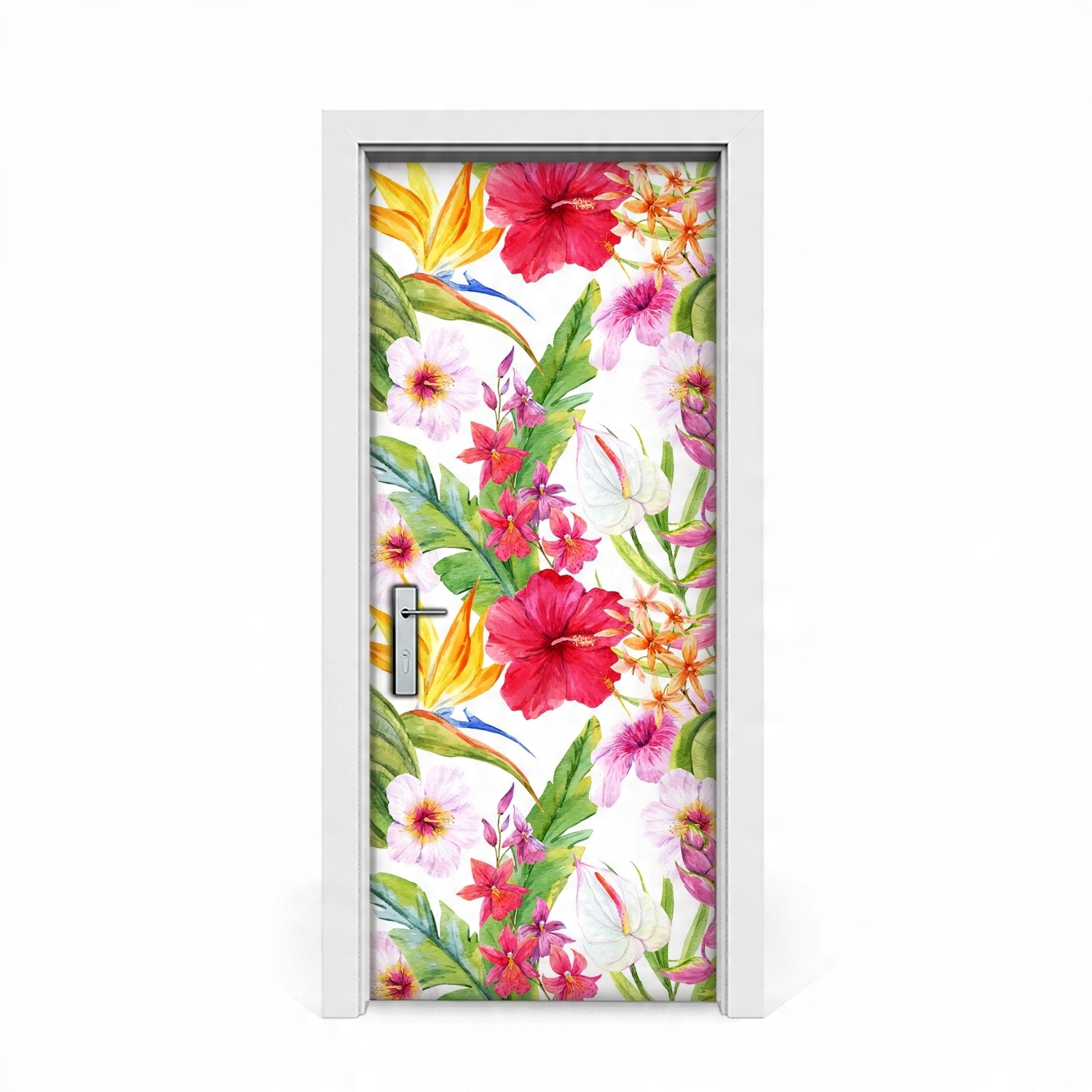 

Naklejka na drzwi Egzotyczny hibiskus 85x205
