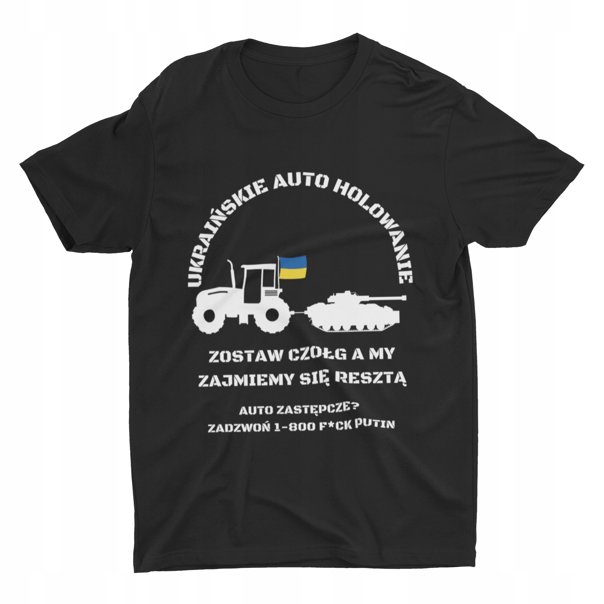 

Koszulka Ukraina Holowanie Czołgu Traktorem