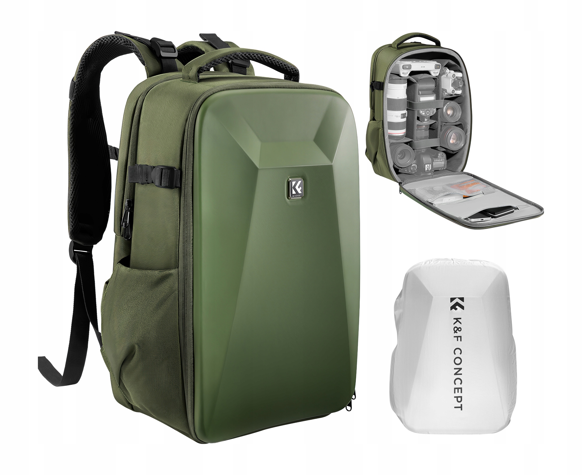 Plecak fotograficzny K&f Concept Nature Wander 22 l zielony