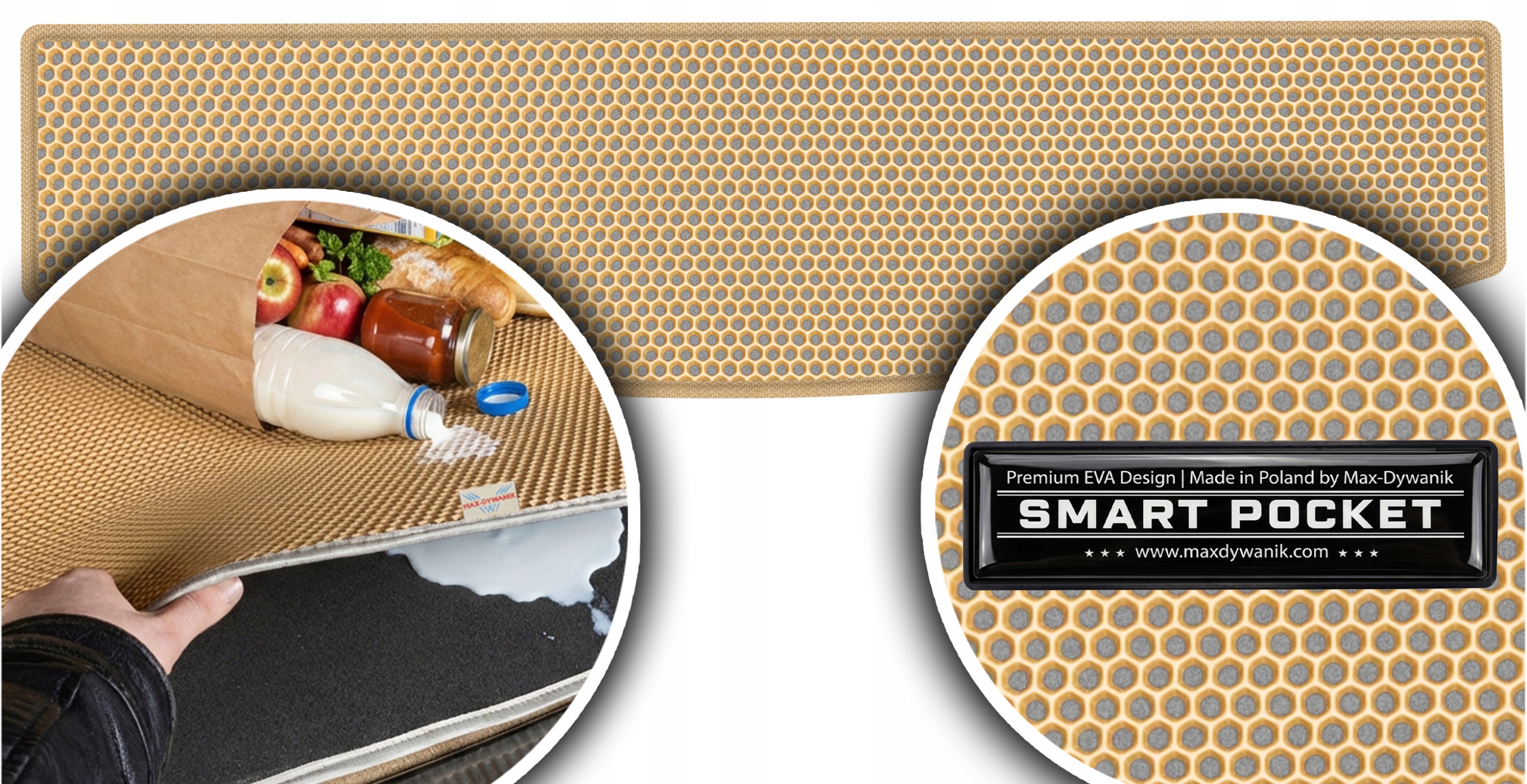 Ford S-Max II Van od roku 2015-2023 Vložka do zavazadlového prostoru Eva Smart Pocket Béžová