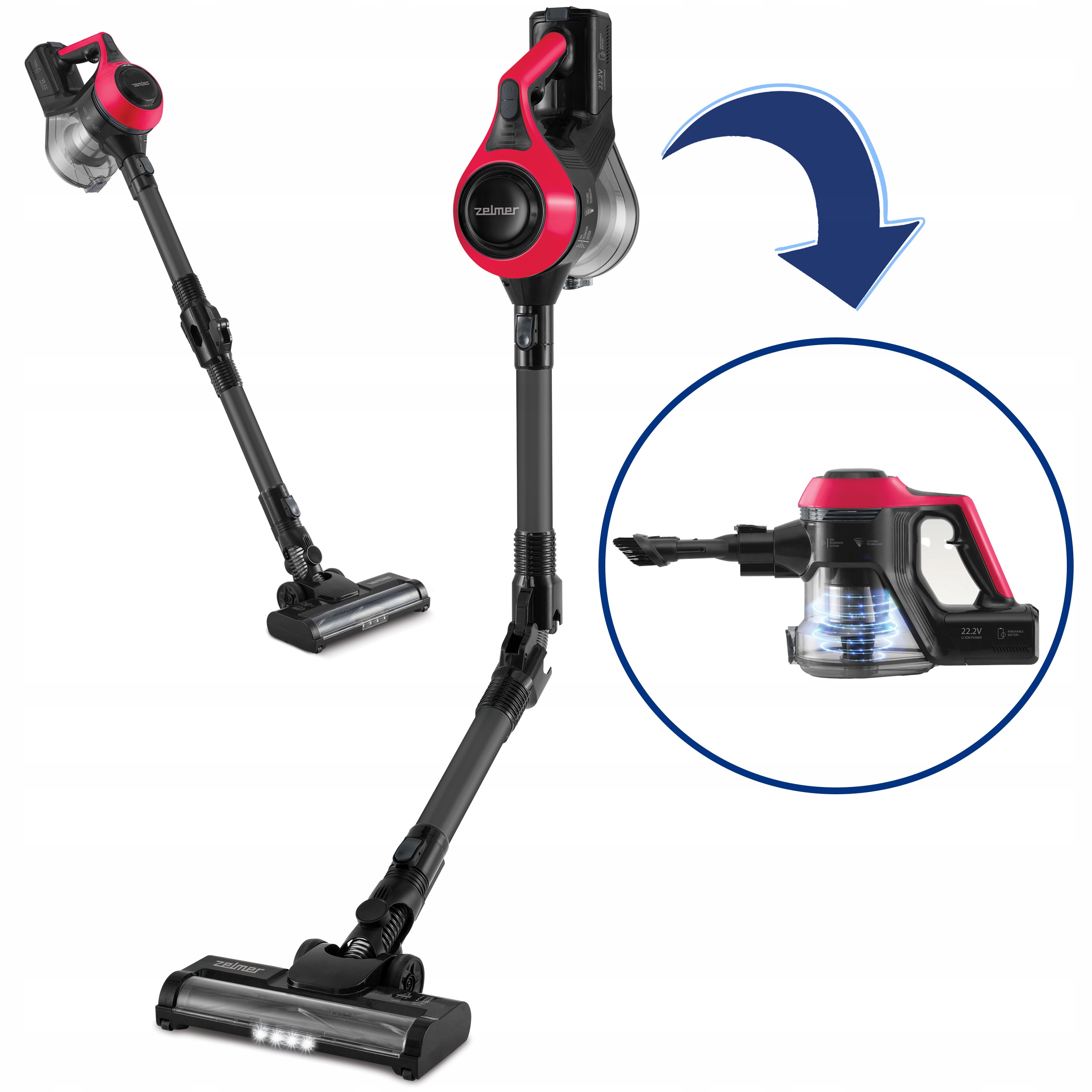 Odkurzacz pionowy Zelmer ZSVC511DF Piotr