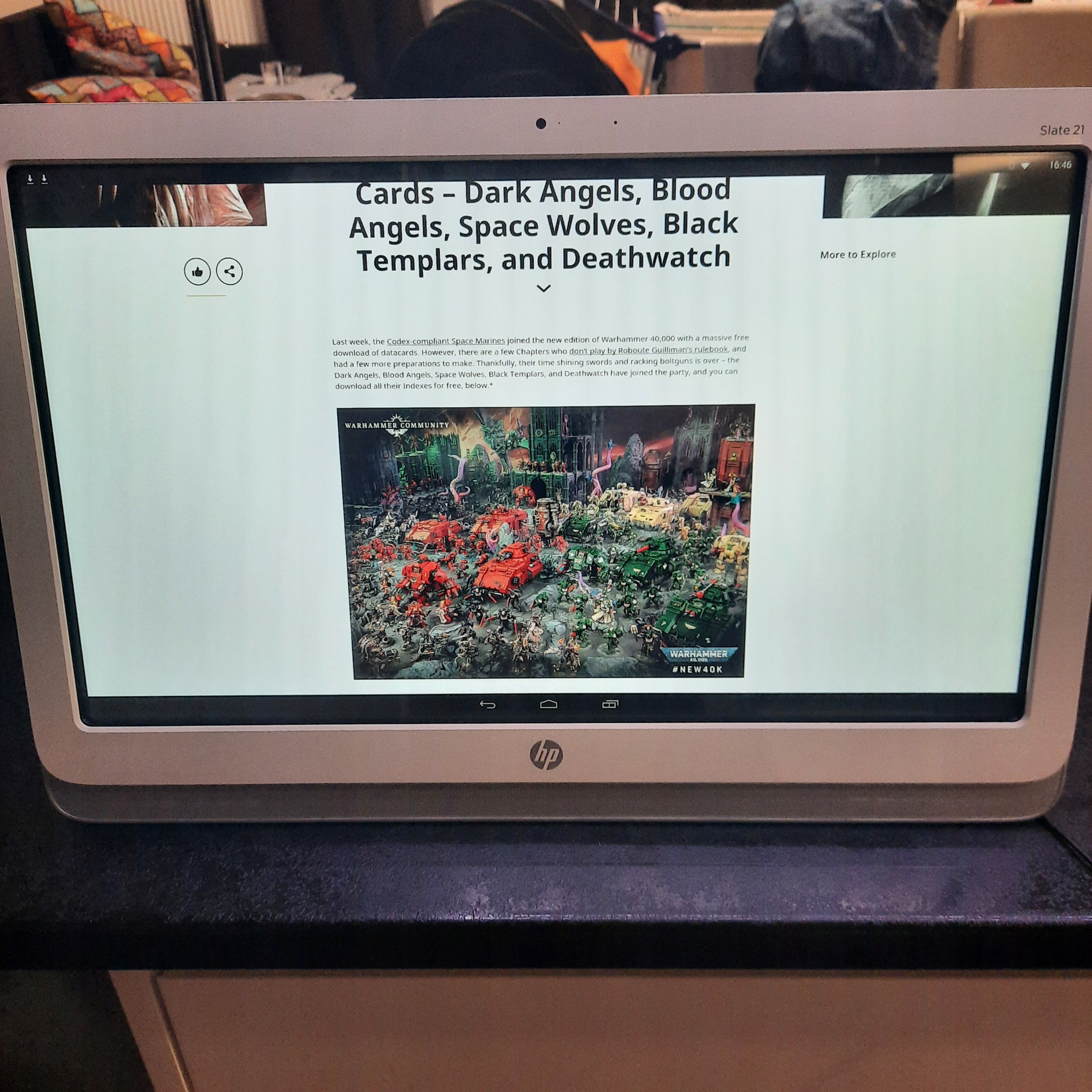 Komputer Tablet All In One firmy HP z dotykowym ekranem Full HD 21.5 cala Marka HP