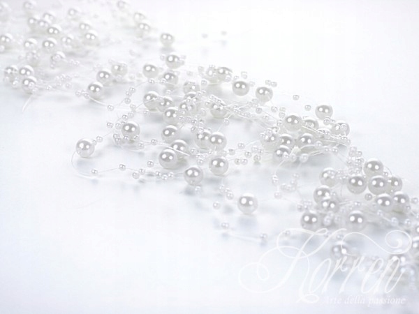 GIRLANDA PERŁOWA girlandy perłowe 5x1,30m perłowe biała GP1