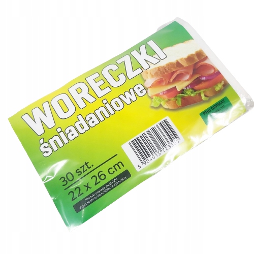 

Woreczki Śniadaniowe Torebki Na Kanapki 22X26CM
