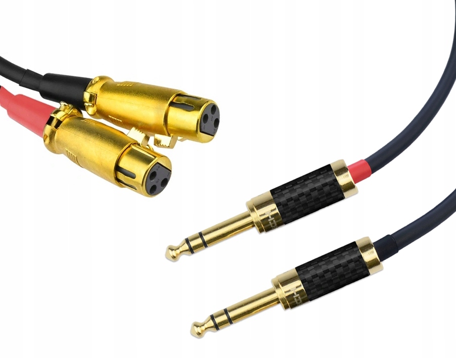 

Kabel 2x 6,3 Jack stereo 2x Xlr (ż) Klotz 8m