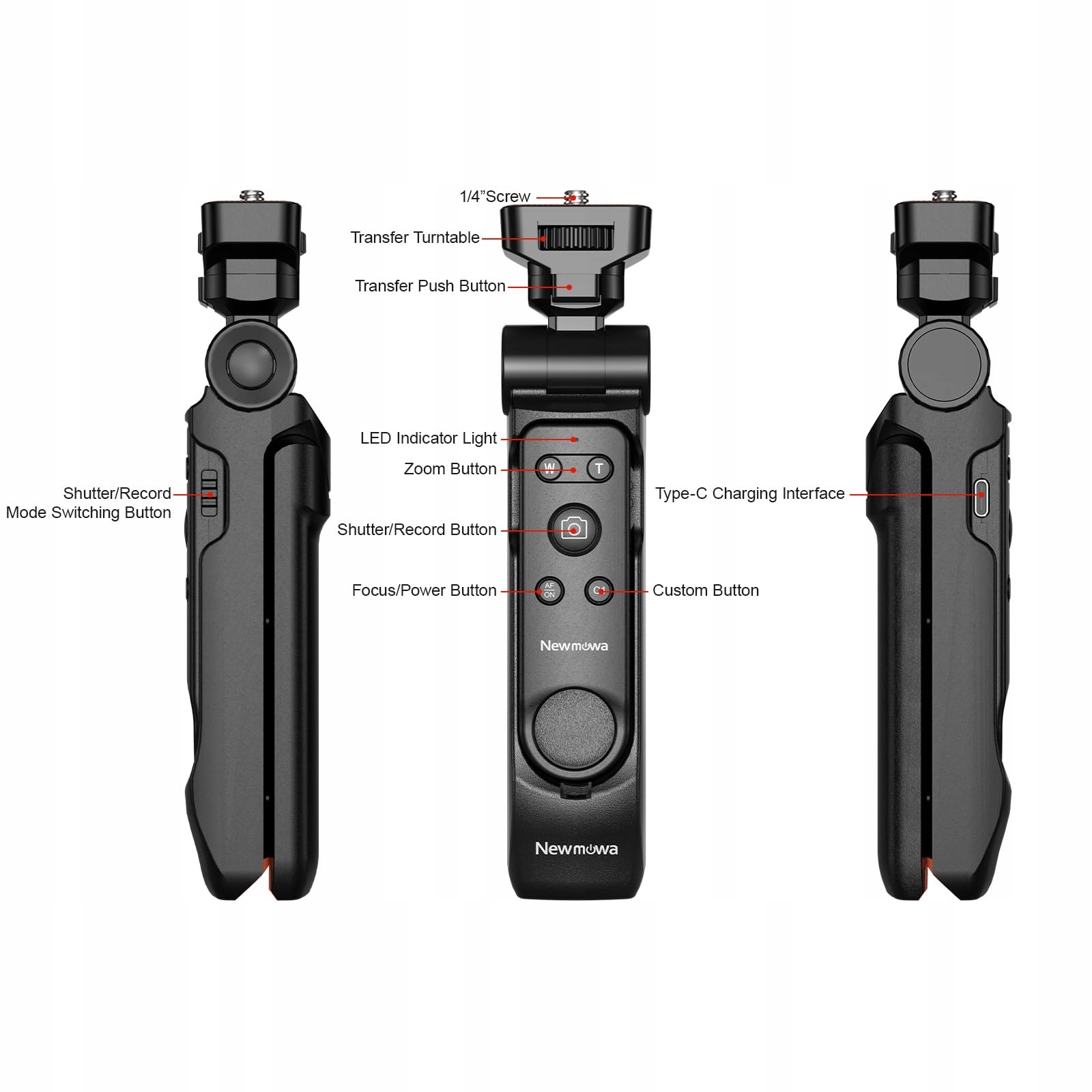 NEWMOWA Statyw Aparat Z Pilotem Do Sony ZV-1 ZV-1F RX100 VII A7 III A6100 — miniatura 6
