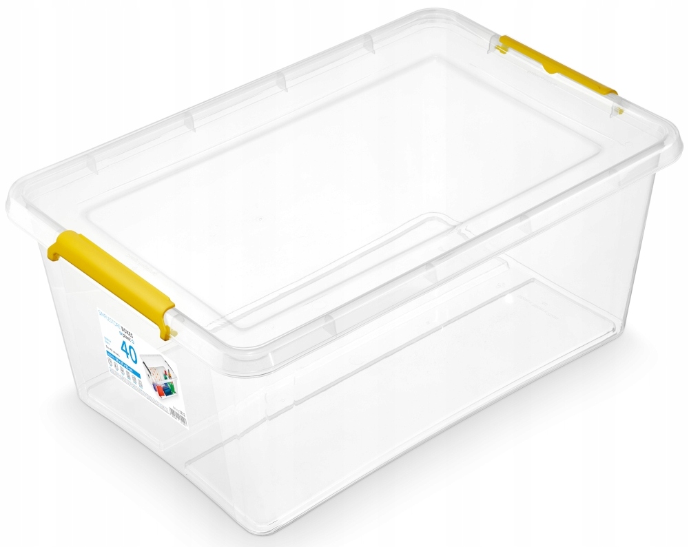 

Pojemnik Pudełko Z Pokrywą Na Kółkach 40 l yellow