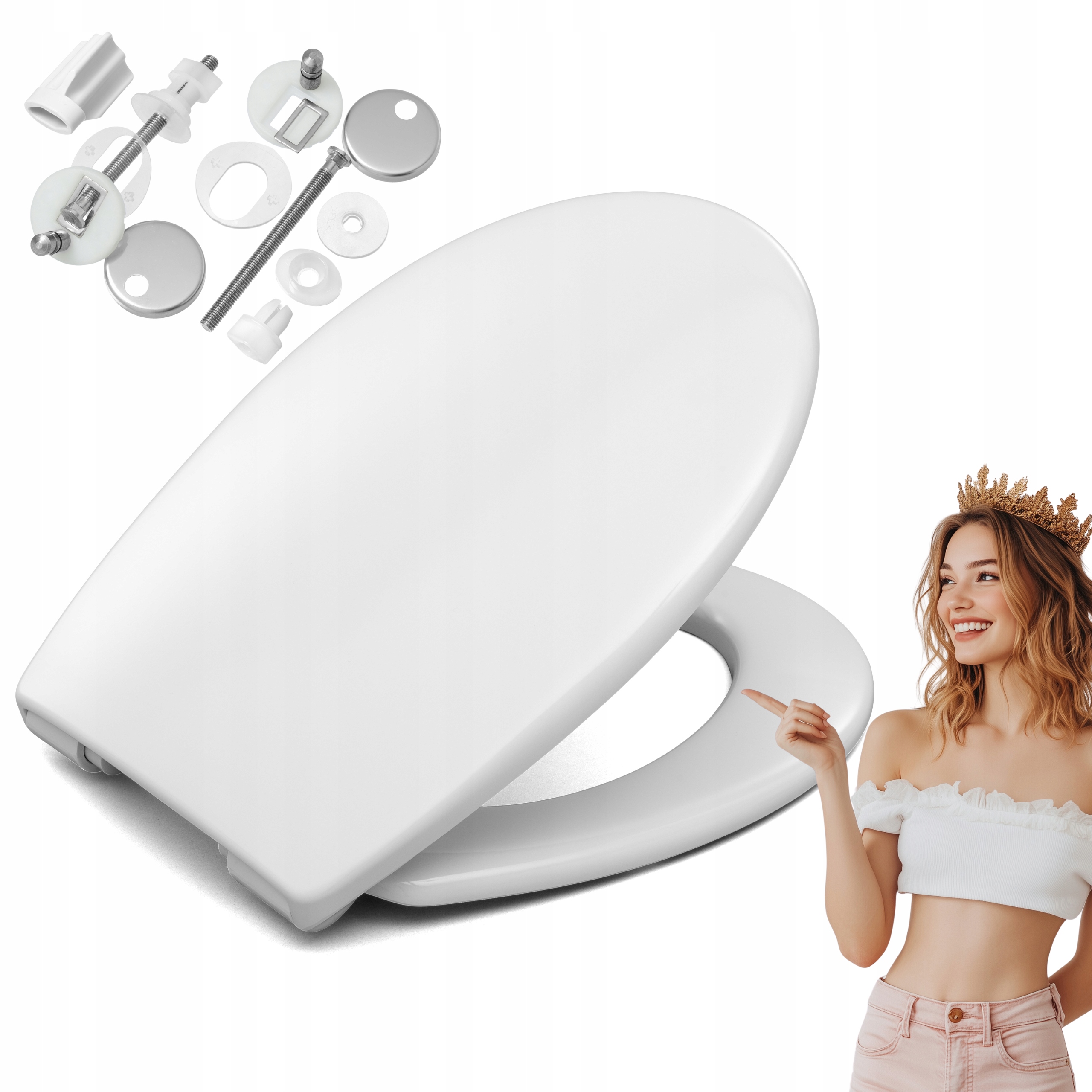 Wc sedátko Duravit Duraplus s pomalým sklápěním, antibakteriální