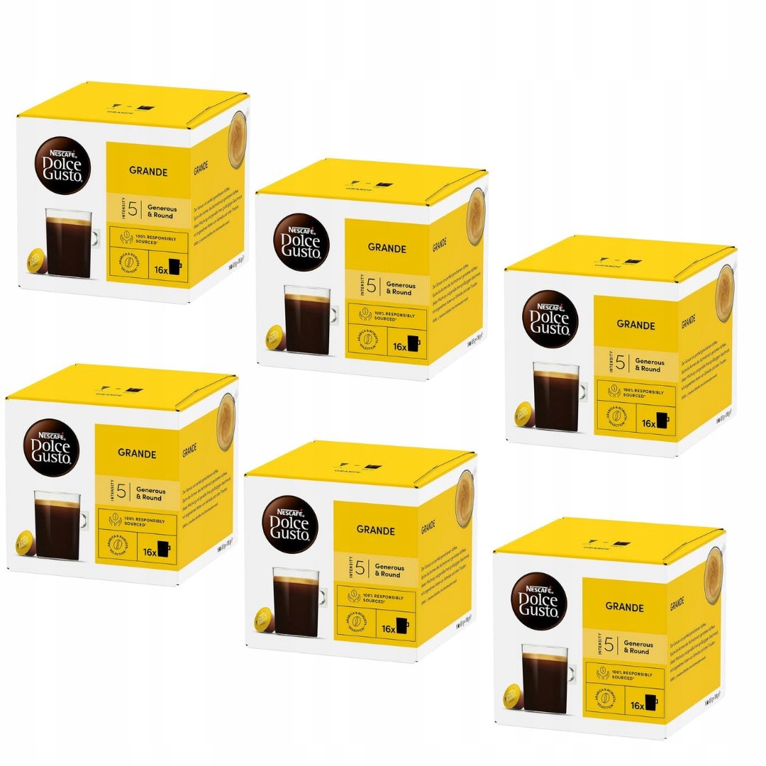 Kapsułki do Dolce Gusto Nescafe Dolce Gusto Grande 96 sztuk 6x16