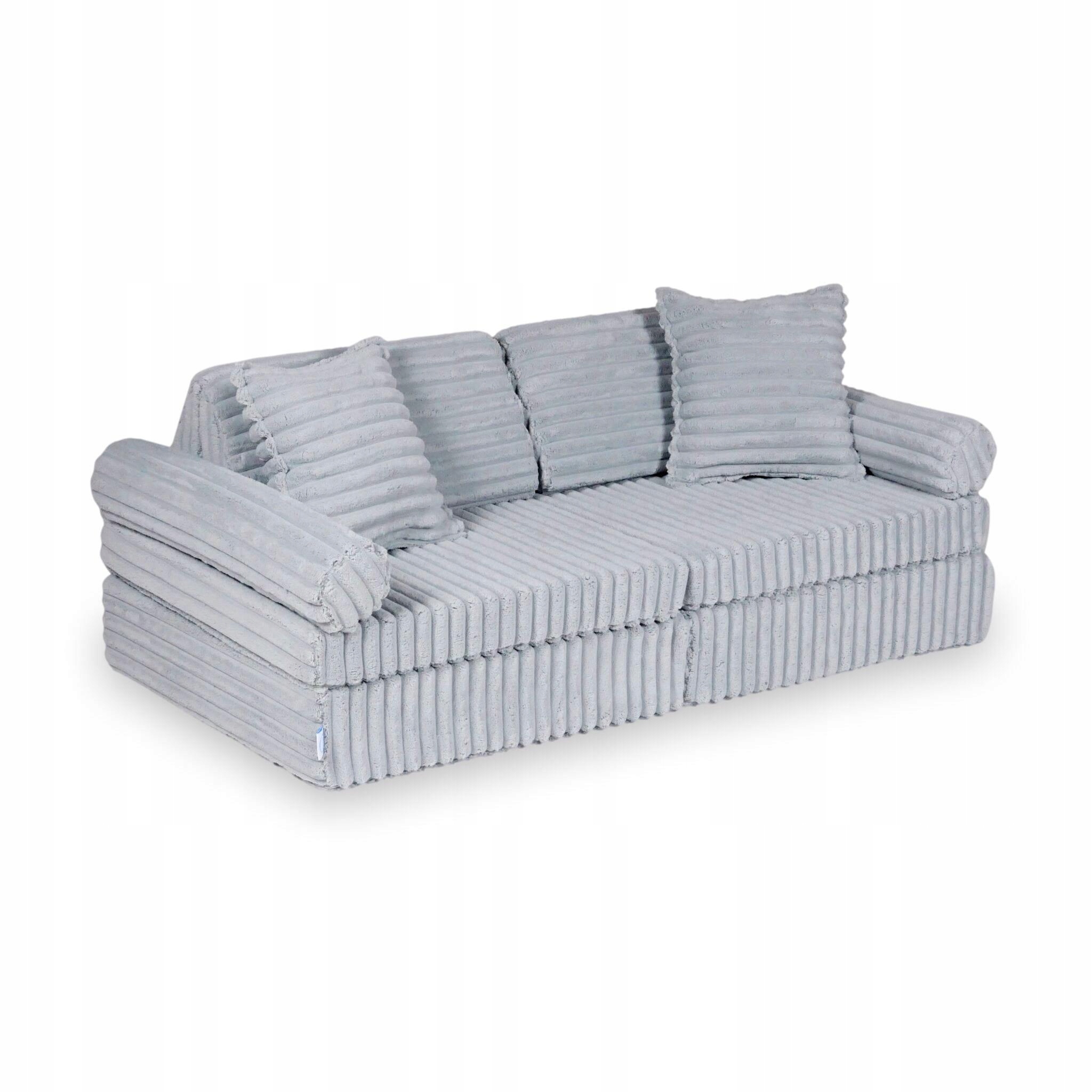 Mini Sofa do zabawy Montessori Comfort Wafel Szary