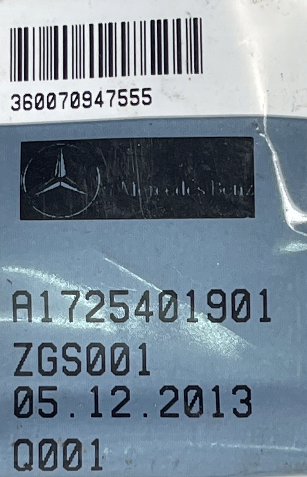 MERCEDES SLK 172 CABLAGGIO SERVOSTERZO A1725401901