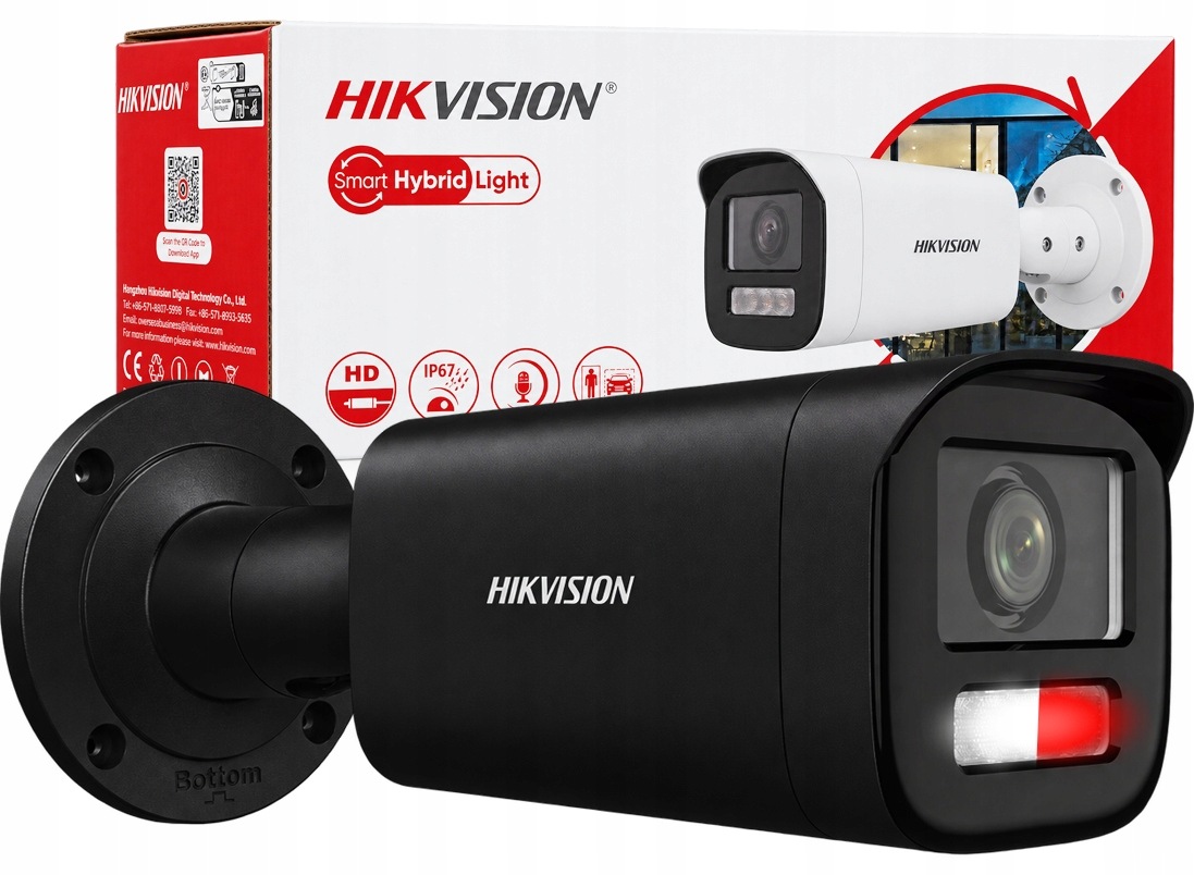4MPx Hikvision DS-2CD1643G2-LIZU Černá Ip kamera 2,8–12 mm PoE