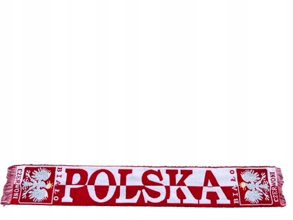 SZALIK KIBICA REPREZENTACJI POLSKI BIAŁO CZERWONI Długość 140 cm