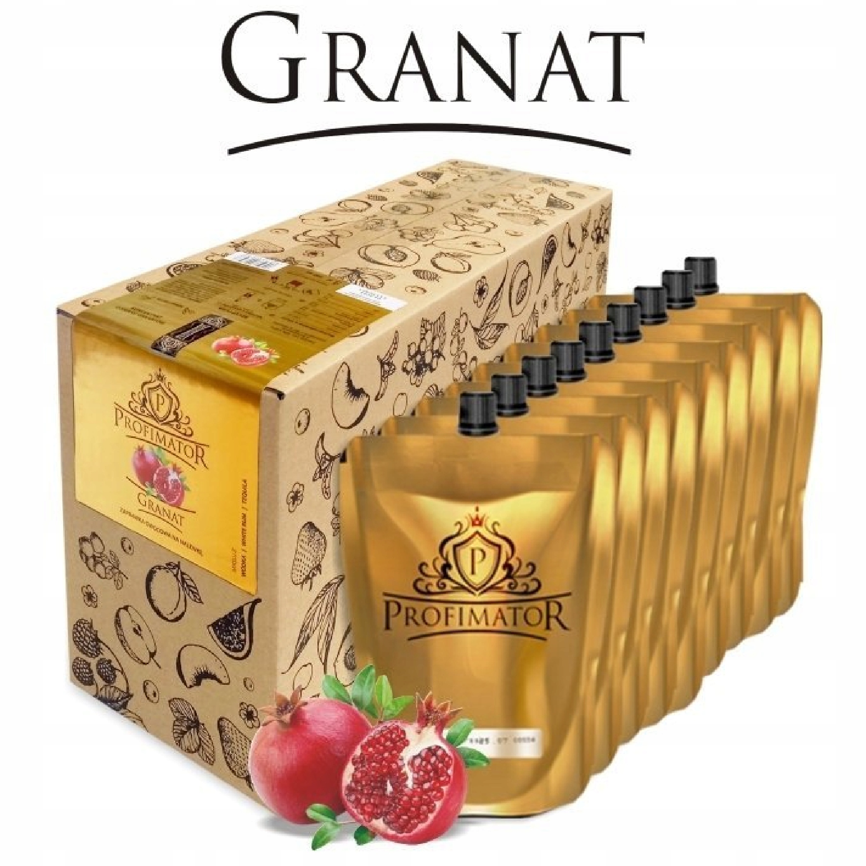 ZAPRAWKA NALEWKA O SMAKU GRANATU 9x300 ml (2,7 litra)