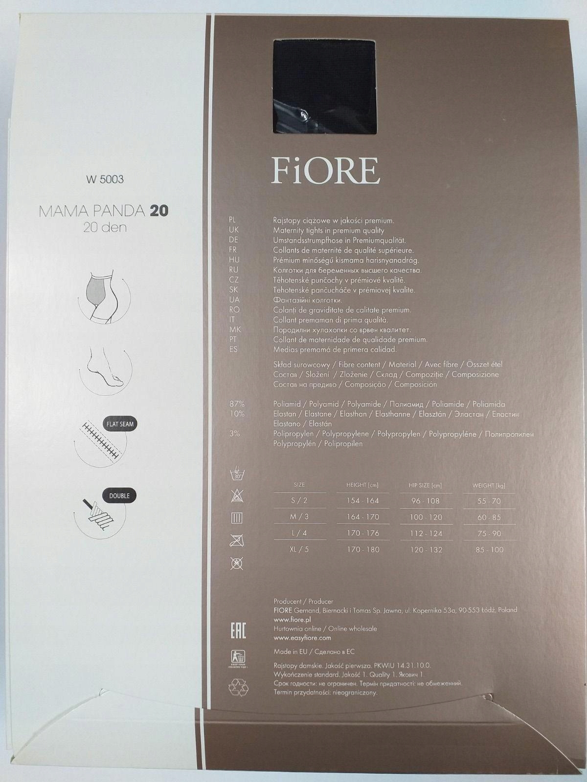 FIORE MAMA PANDA - Rajstopy 20 DEN NUDE / 4-L Kod producenta 5901874316325