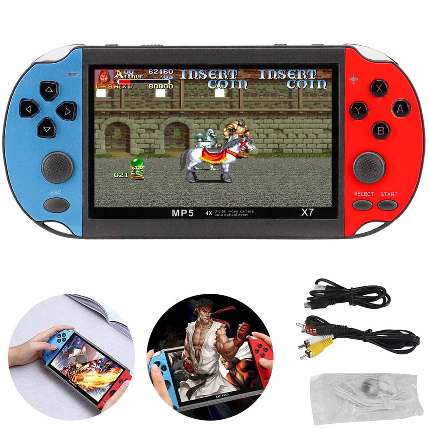 Mini konsola przenośna do gier Retro Polskie Menu 2 000 Gier