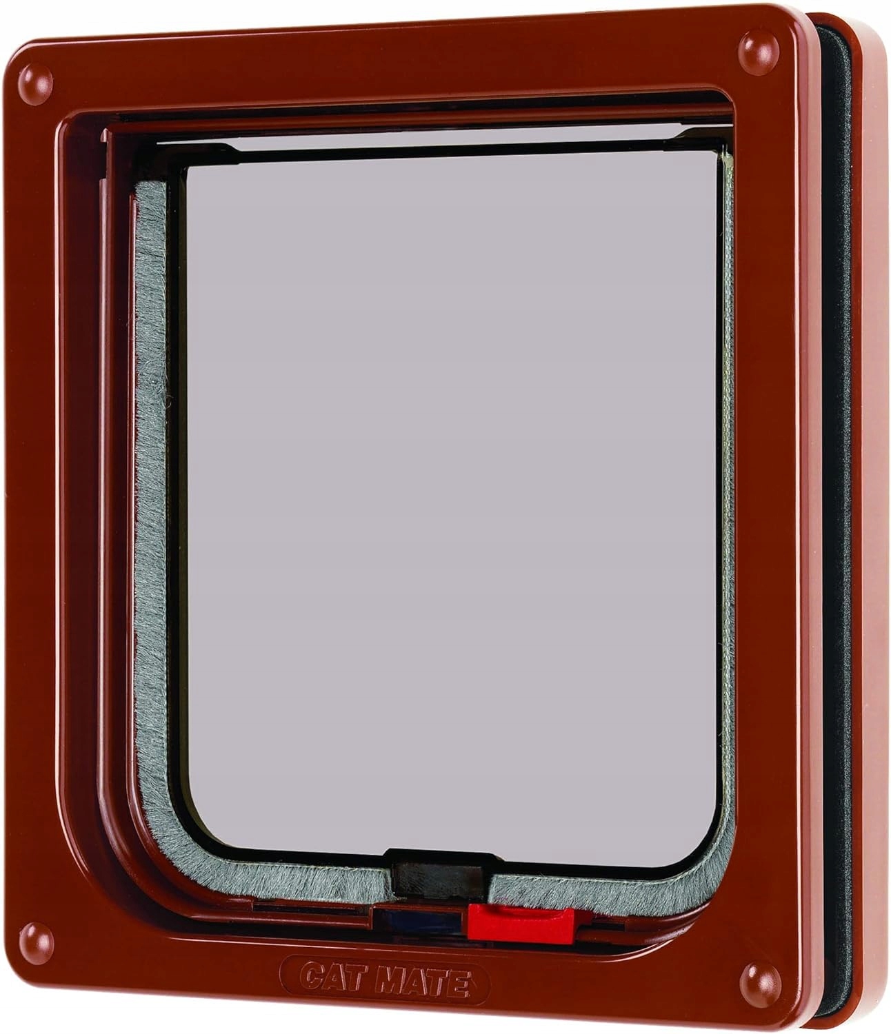 Levně Dveře Pro Kočky Uzamykatelná Klapka Hnědý Plast Panel Velikost M