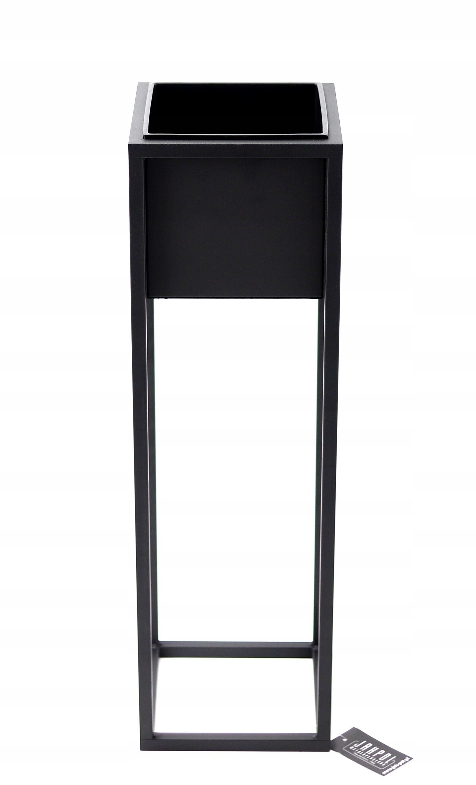 Wkład kwadratowy do kwietników 18x18 czarny Materiał tworzywo sztuczne